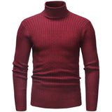 Winter High Neck Thick Warm Sweater Men Turtleneck Brand Mens Sweaters Slim Fit Pullover Men Knitwear Male Double Collar