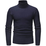 Winter High Neck Thick Warm Sweater Men Turtleneck Brand Mens Sweaters Slim Fit Pullover Men Knitwear Male Double Collar