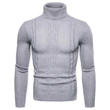 Hot 2019 fashion autumn winter warmth turtleneck men's high lapel pullover bottoming shirt  jacquard knitted sweater men XY019