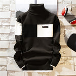 2020 Autumn New Men's Turtleneck Sweaters Pullover Male Solid Color Slim Fit Turtleneck Sweater Tops Knitted Pullovers M-3XL