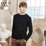 SEMIR New Brand Wool Sweater Men 2019 Autumn Fashion Long Sleeve Knitted Pullover Men Cashmere Sweater High Quality Clothes